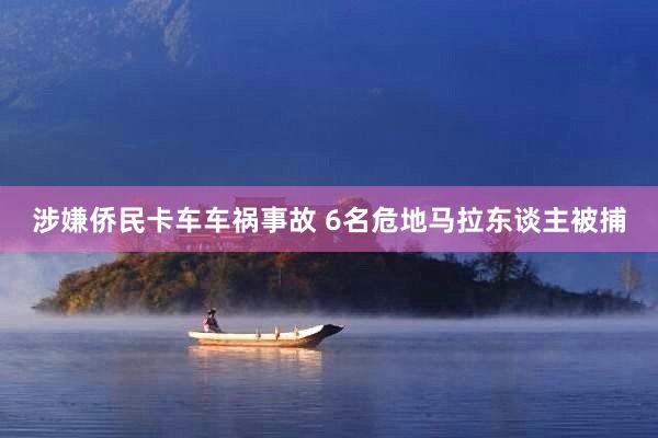 涉嫌侨民卡车车祸事故 6名危地马拉东谈主被捕